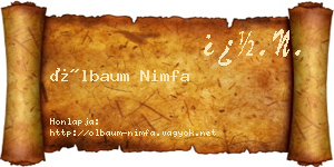 Ölbaum Nimfa névjegykártya
